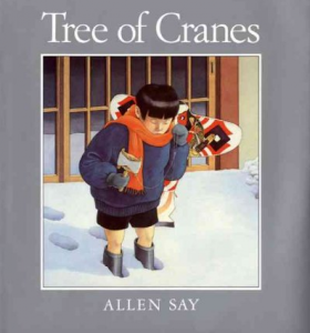 A Japanese Boy Learns of Christmas when his mother decorates a pine tree with paper cranes.